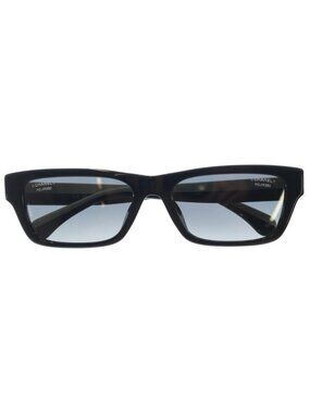 Chanel CC Logo Sunglasses Black Ivory Eyewear